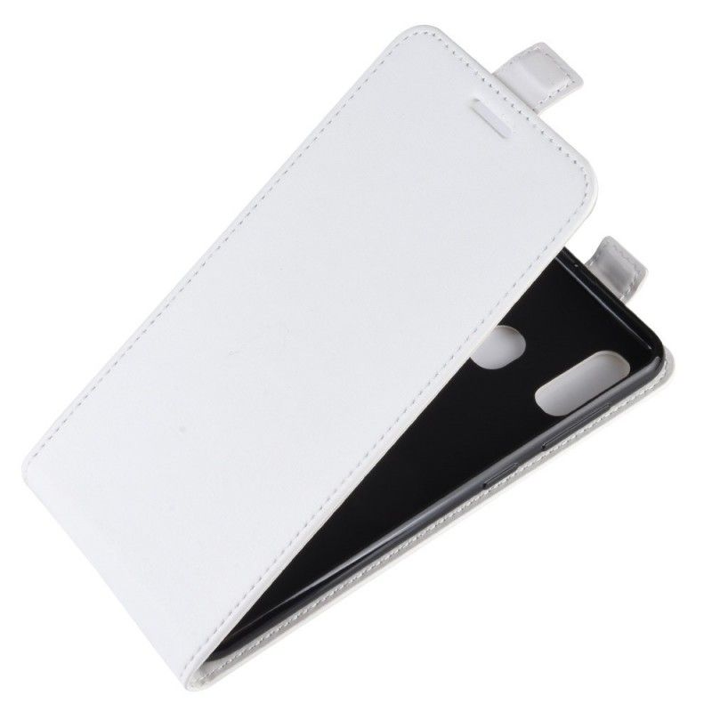 Flip Cover Læder for Samsung Galaxy A30 Sort Foldning Af Lædereffekt