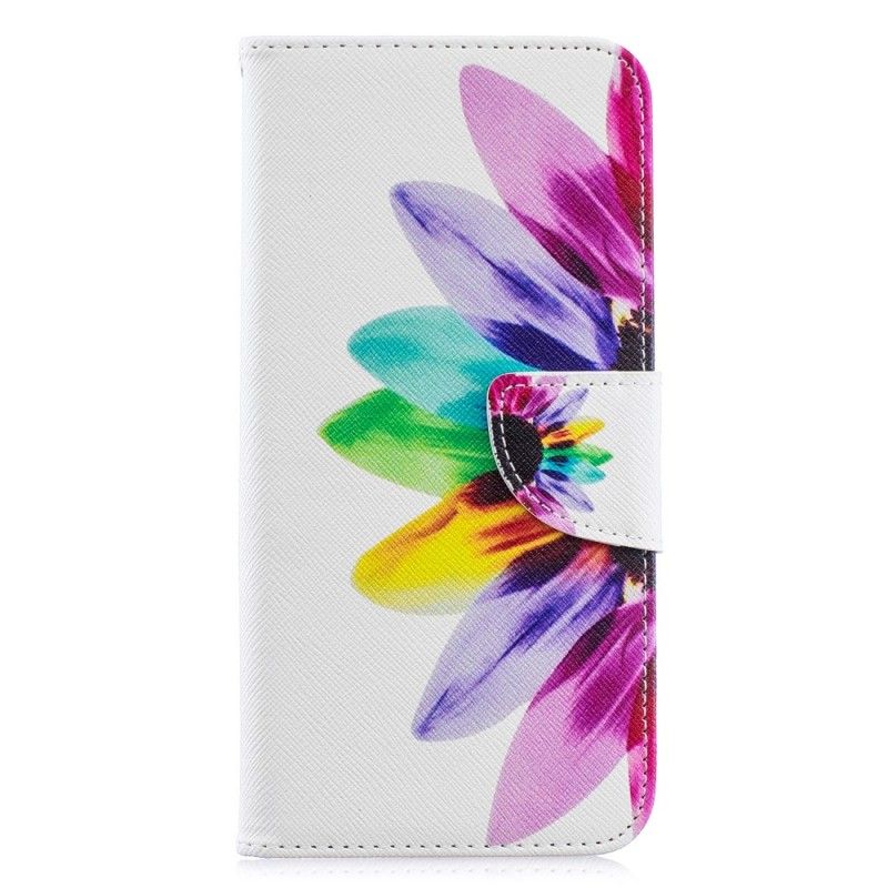 Flip Cover Læder Samsung Galaxy A30 Akvarelblomst Beskyttelse