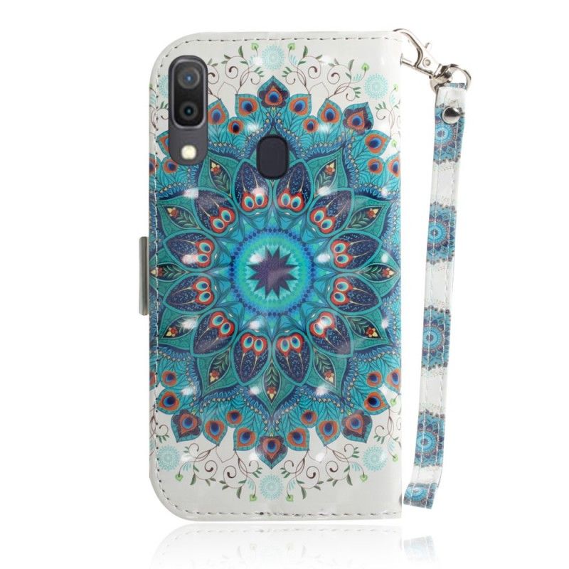 Flip Cover Samsung Galaxy A30 Mobilcover Mesterlig Mandala Med Rem