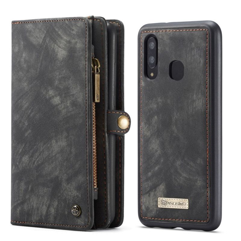 Flip Cover Samsung Galaxy A30 Sort Aftagelig Skal Caseme