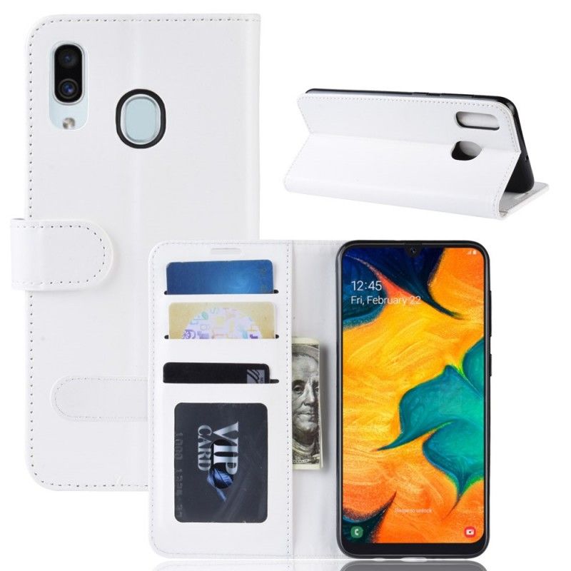 Flip Cover Samsung Galaxy A30 Sort Ultra Kunstlæder