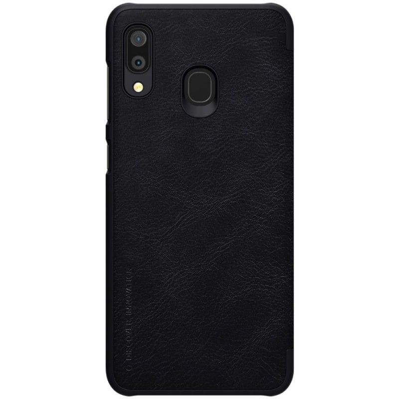 Læder Cover Samsung Galaxy A30 Rød Nillkin Qin-Serie