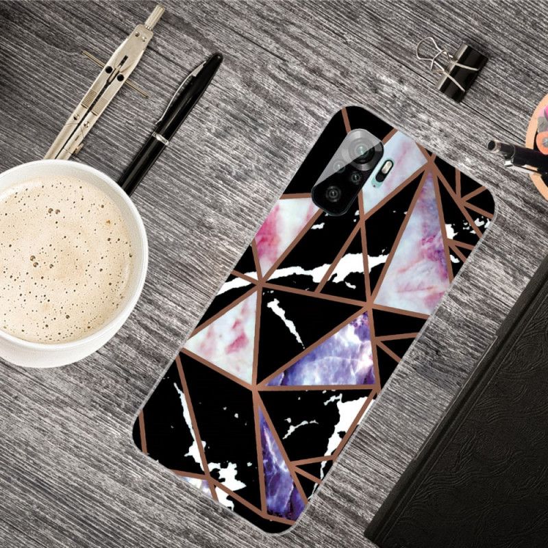 Cover Xiaomi Redmi Note 10 / Note 10S Sort Designermarmor Beskyttelse