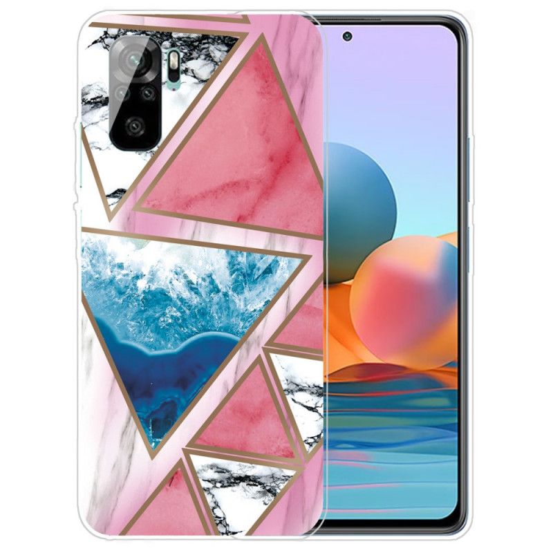 Cover Xiaomi Redmi Note 10 / Note 10S Sort Marmor Mønster Original