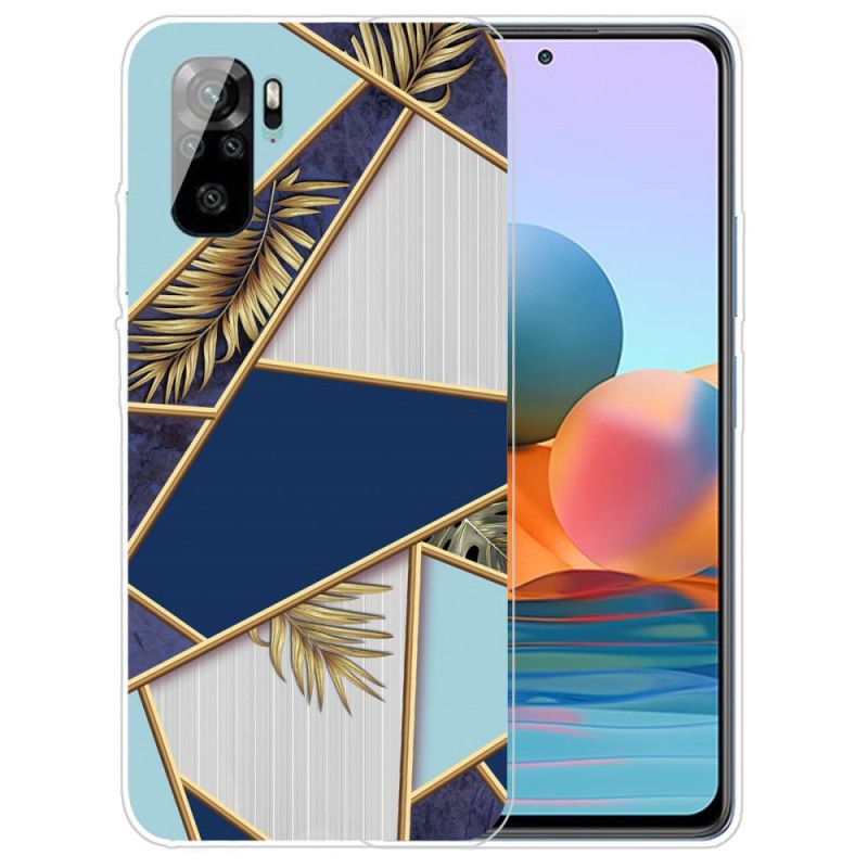 Cover Xiaomi Redmi Note 10 / Note 10S Sort Marmor Mønster Original