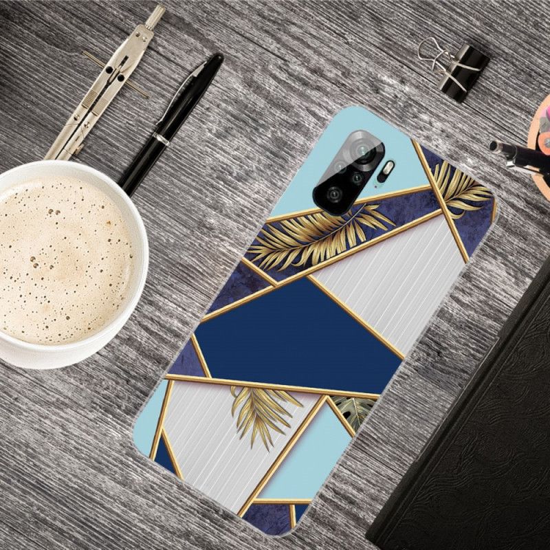 Cover Xiaomi Redmi Note 10 / Note 10S Sort Marmor Mønster Original