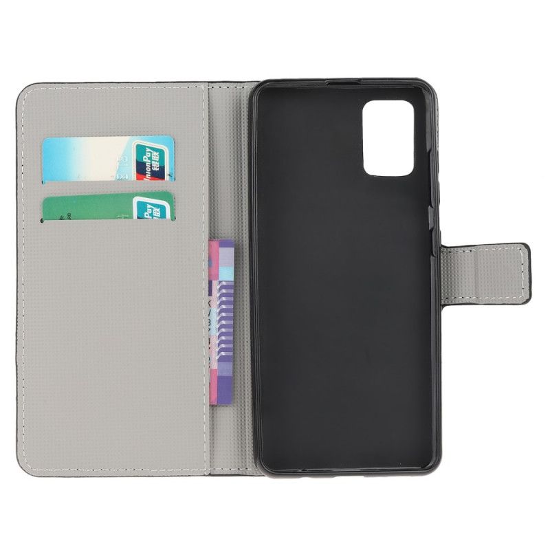 Flip Cover Læder for Xiaomi Redmi Note 10 / Note 10S Sovende Ugle