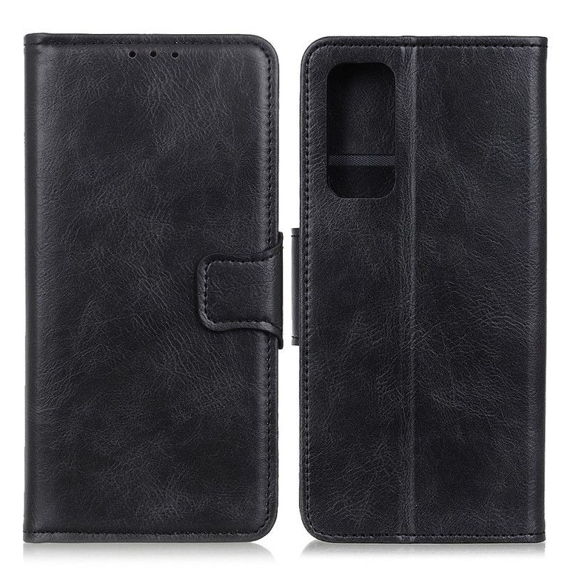 Flip Cover Læder Xiaomi Redmi Note 10 / Note 10S Sort Vendbar Låseffekt Original