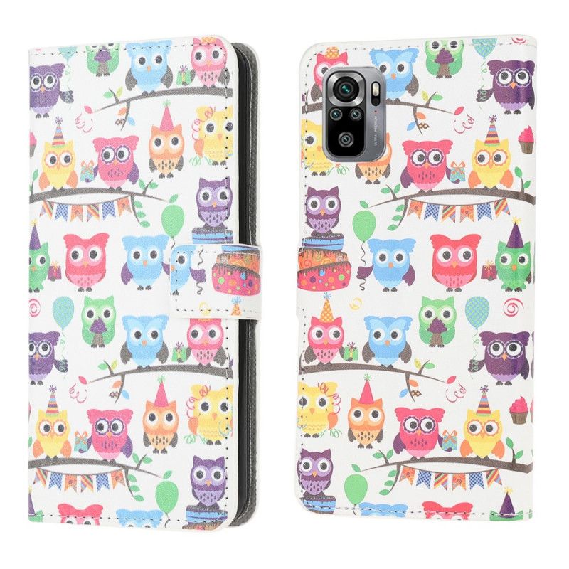 Flip Cover Xiaomi Redmi Note 10 / Note 10S Flere Ugler