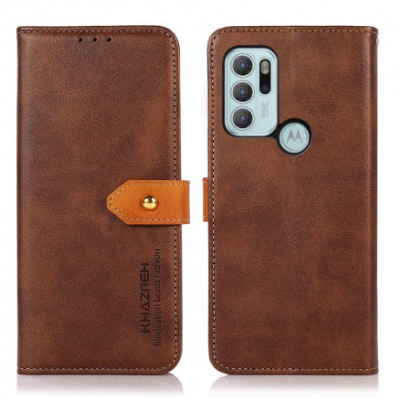 Flip Cover Moto G60s Med Khazneh-strop