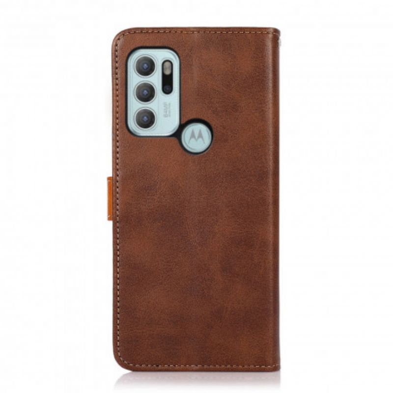 Flip Cover Moto G60s Med Khazneh-strop