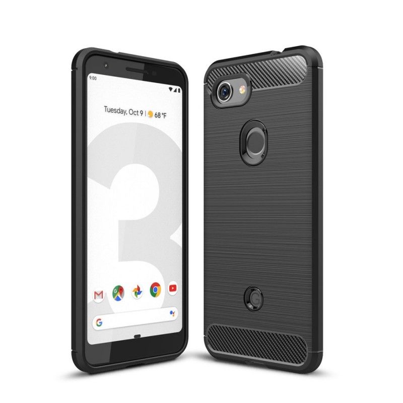 Cover Google Pixel 3A Sort Børstet Kulfiber