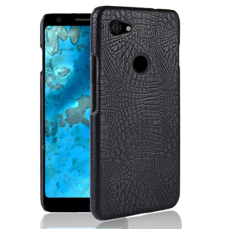 Cover Google Pixel 3A Sort Krokodillehudstil