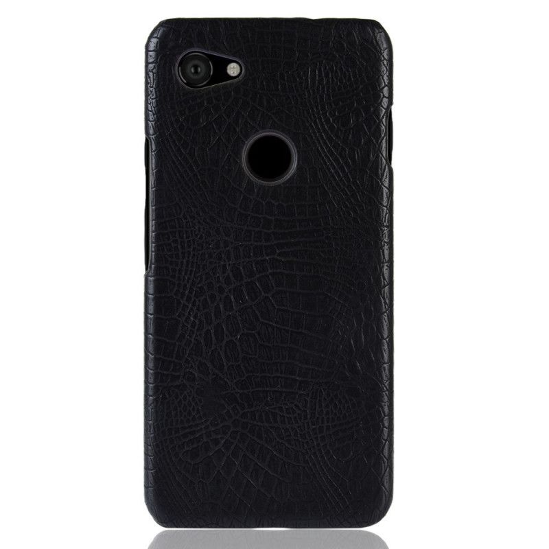 Cover Google Pixel 3A Sort Krokodillehudstil