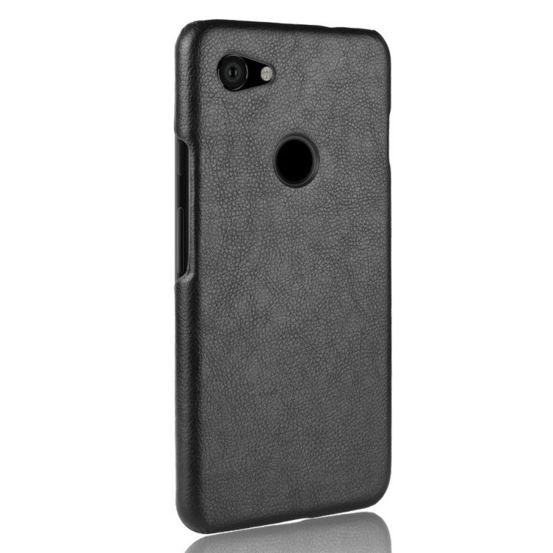 Cover Google Pixel 3A Sort Præstationslychee-Lædereffekt Original