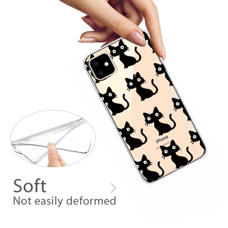 Cover for iPhone 11 Flere Sorte Katte