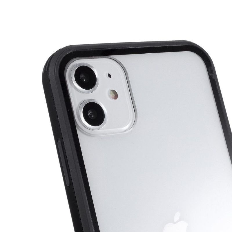 Cover for iPhone 11 Hvid Hybrid Silikonefælgdesign