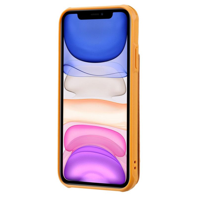 Cover for iPhone 11 Rød Foldbar Kortholder Med Rem