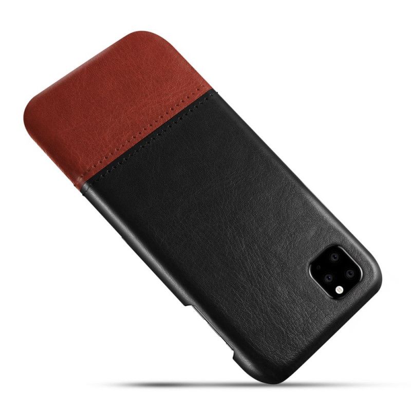 Cover for iPhone 11 Rød Ksq Tofarvet Lædereffekt