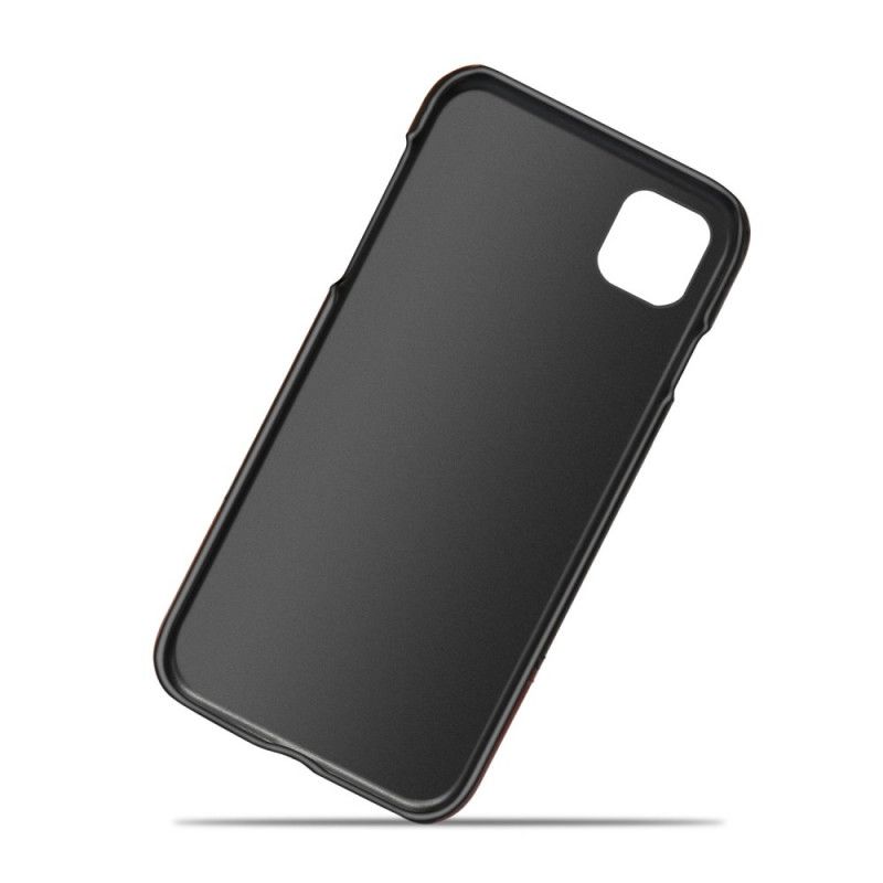 Cover for iPhone 11 Rød Ksq Tofarvet Lædereffekt