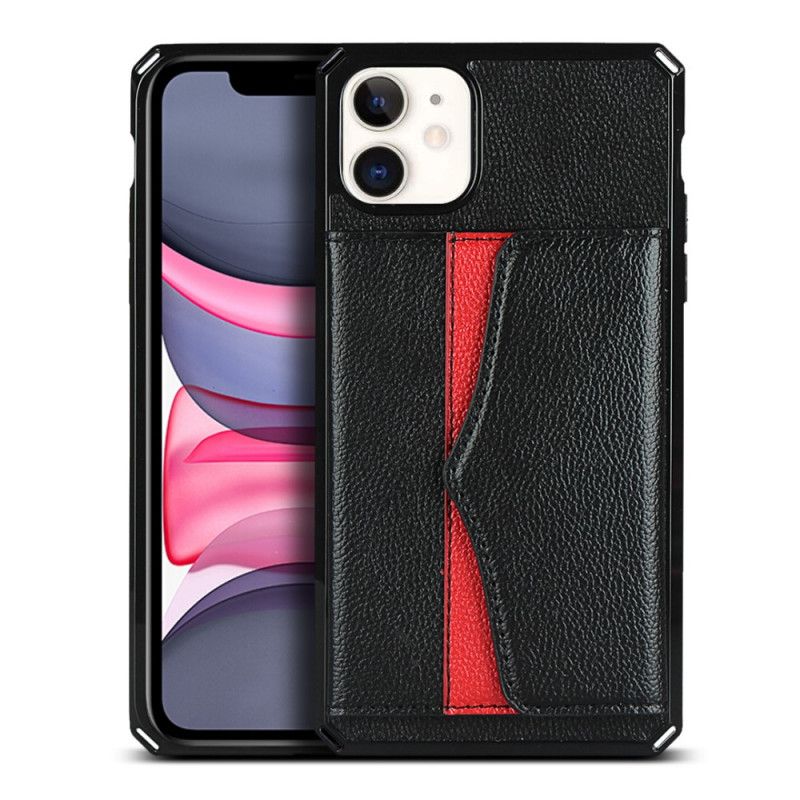 Cover for iPhone 11 Sort Multifunktionel Med Spejl Og Rem