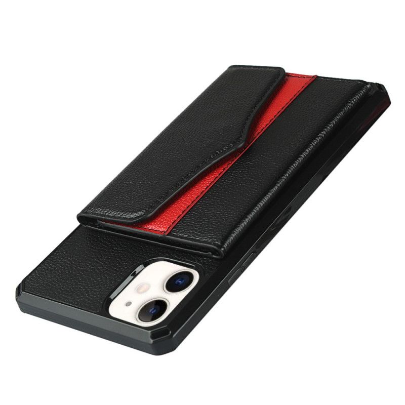 Cover for iPhone 11 Sort Multifunktionel Med Spejl Og Rem