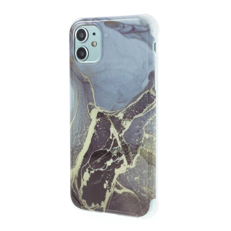 Cover iPhone 11 Hvid Fleksibel Silikone Marmor Original