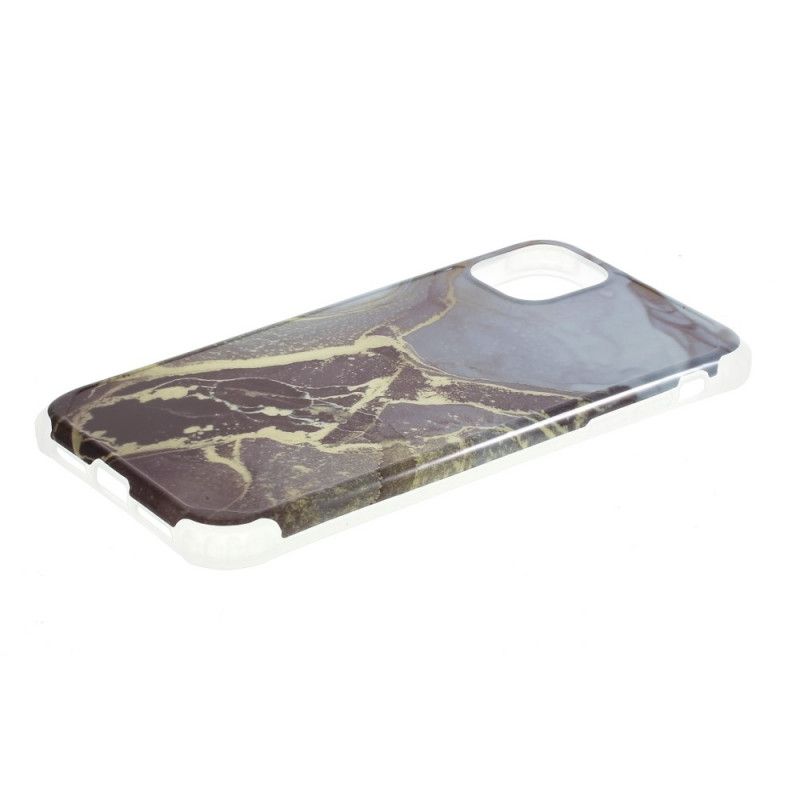 Cover iPhone 11 Hvid Fleksibel Silikone Marmor Original