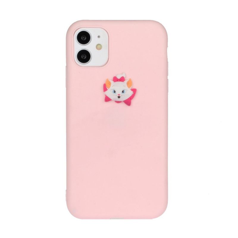 Cover iPhone 11 Hvid Silikone Sjovt Dyrelogo