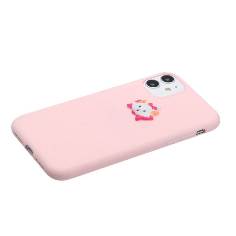 Cover iPhone 11 Hvid Silikone Sjovt Dyrelogo