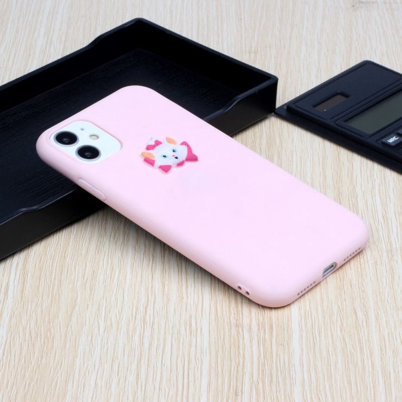 Cover iPhone 11 Hvid Silikone Sjovt Dyrelogo