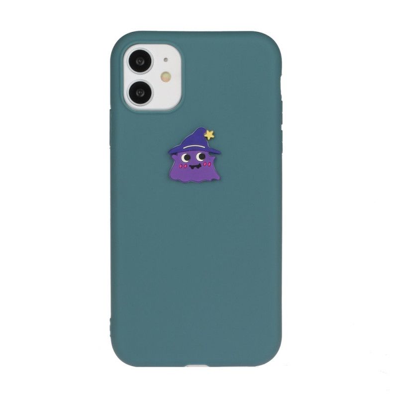 Cover iPhone 11 Hvid Silikone Sjovt Dyrelogo