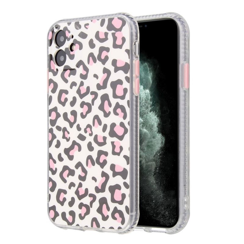 Cover iPhone 11 Magenta Leopardstil