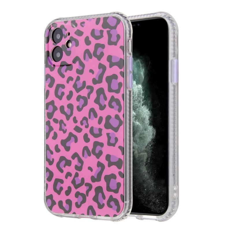 Cover iPhone 11 Magenta Leopardstil