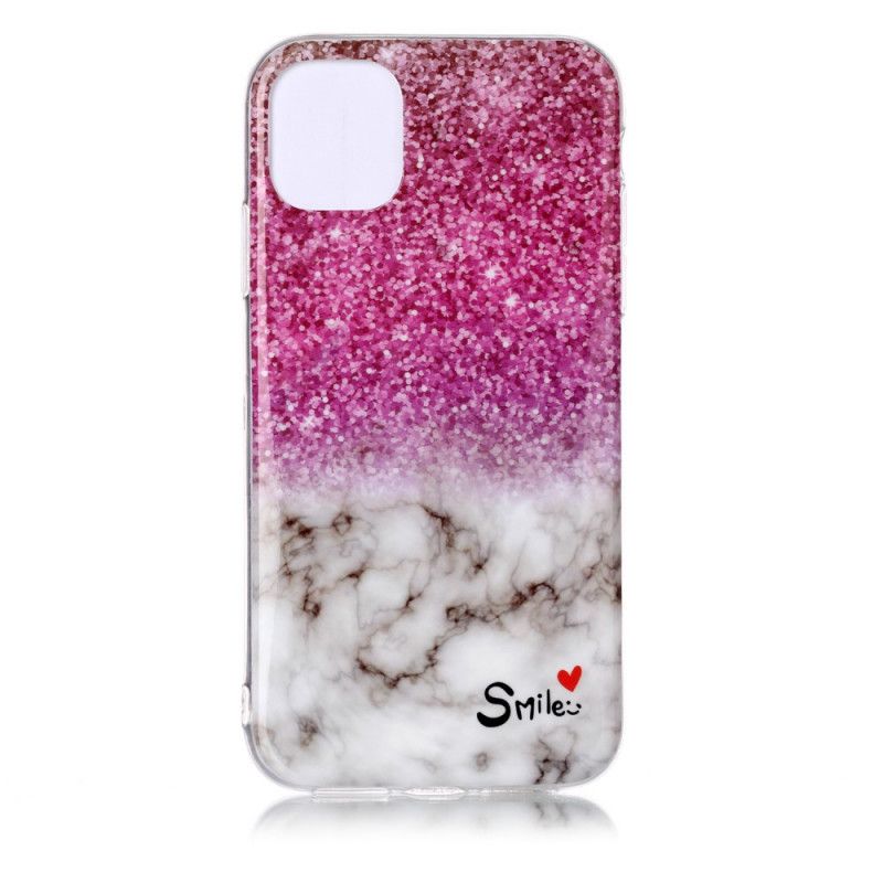 Cover iPhone 11 Marmor Glitter Og Smil