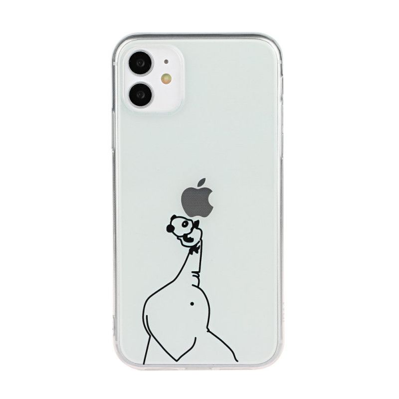 Cover iPhone 11 Panda Og Elefant Logo Spil