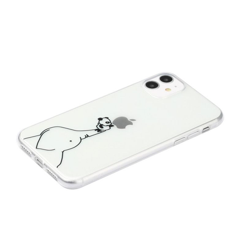 Cover iPhone 11 Panda Og Elefant Logo Spil