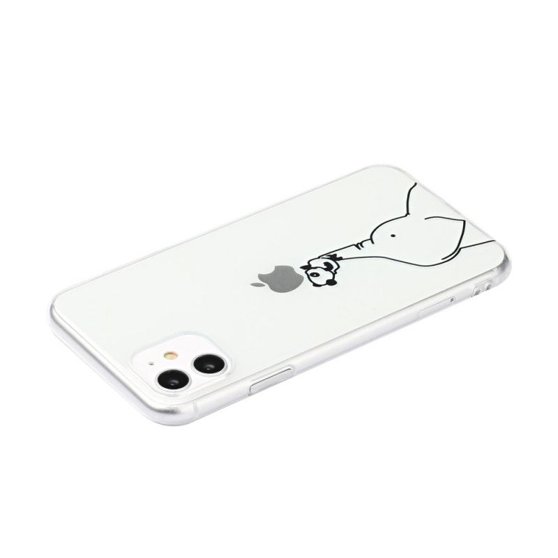 Cover iPhone 11 Panda Og Elefant Logo Spil