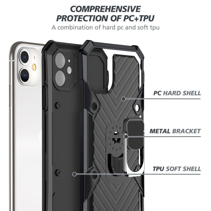 Cover iPhone 11 Sort Aftagelig Ringholder