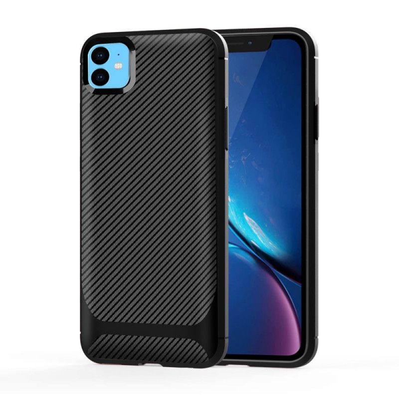 Cover iPhone 11 Sort Fleksibel Kulfiber Beskyttelse