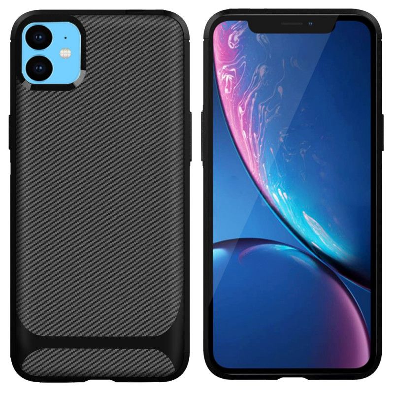 Cover iPhone 11 Sort Fleksibel Kulfiber Beskyttelse