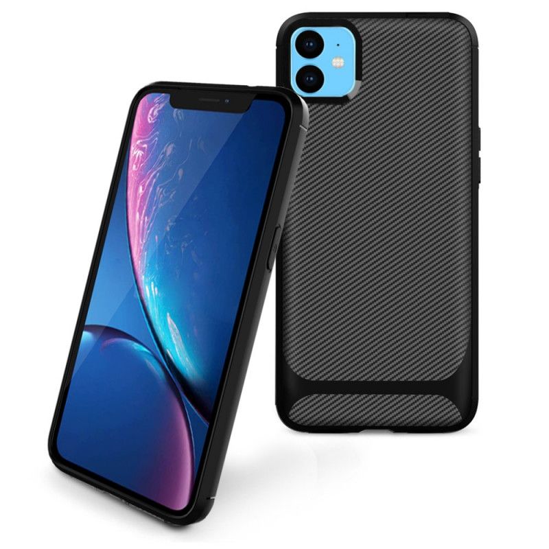 Cover iPhone 11 Sort Fleksibel Kulfiber Beskyttelse