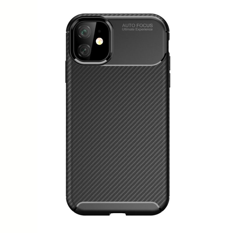 Cover iPhone 11 Sort Fleksibel Kulfibertekstur