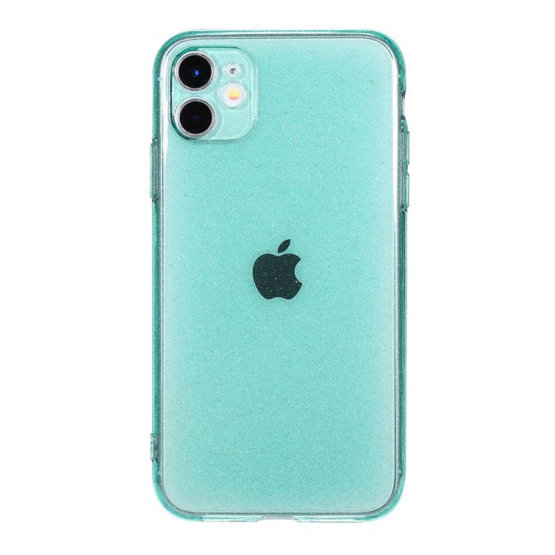 Cover iPhone 11 Sort Fluorescerende Glitter Beskyttelse