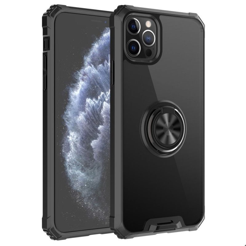 Cover iPhone 11 Sort Gennemsigtig Med Støttering