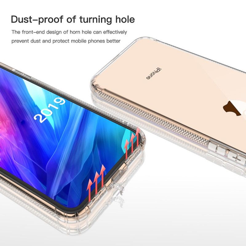 Cover iPhone 11 Sort Gennemsigtige Leeu-Beskyttelsespuder Beskyttelse