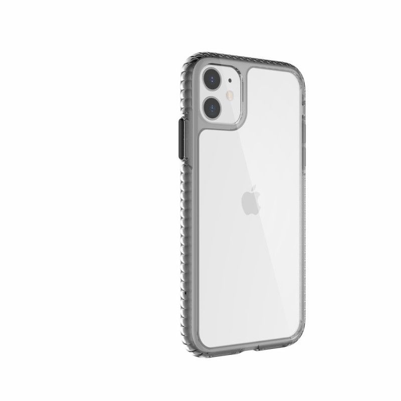 Cover iPhone 11 Sort Gennemsigtige Teksturerede Kanter