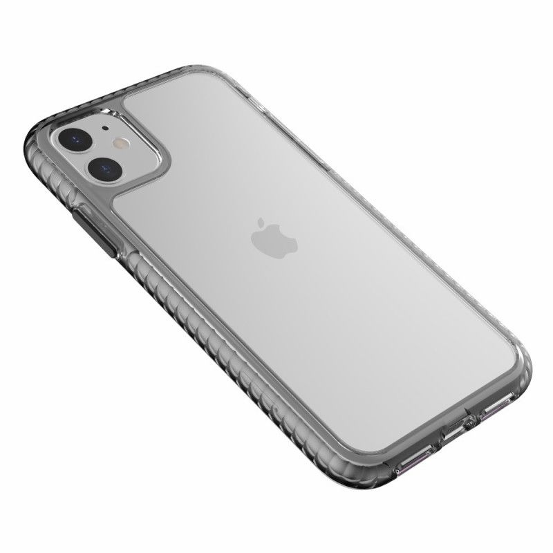 Cover iPhone 11 Sort Gennemsigtige Teksturerede Kanter