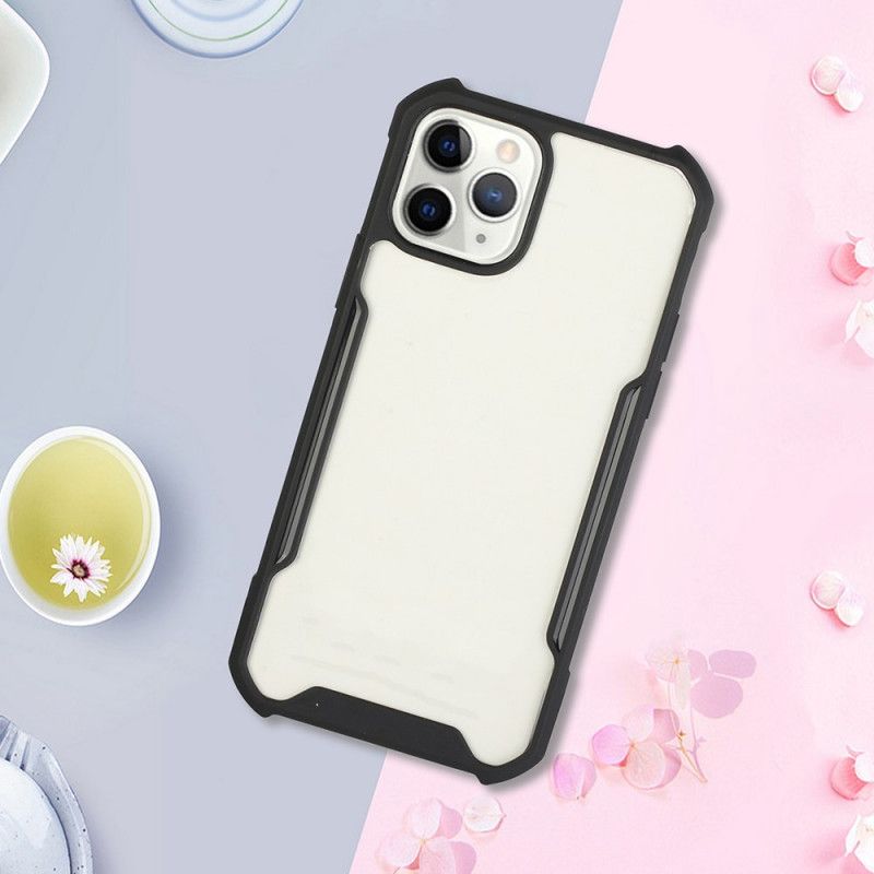 Cover iPhone 11 Sort Hybrid Med Farvede Kanter Beskyttelse