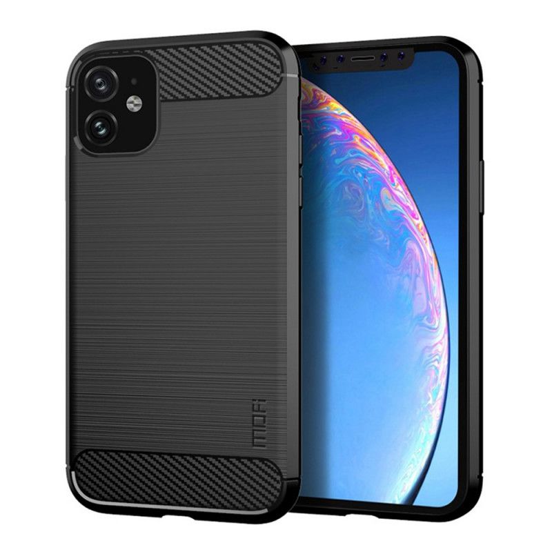 Cover iPhone 11 Sort Mofi Børstet Kulfiber Beskyttelse